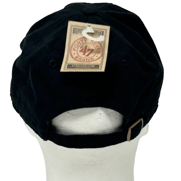 Chicago Blackhawks 2013 Stanley Cup Dad Hat Cap Black 47 Brand Strapback 6 Panel - Picture 3 of 9